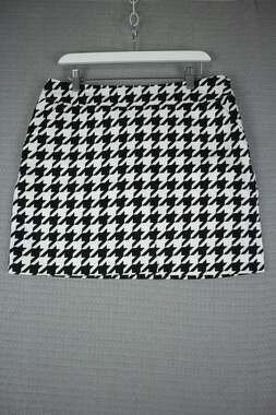 Loudmouth Ladies Black & White Houndstooth Golf Skirt US 10 / UK 12 / AU 14